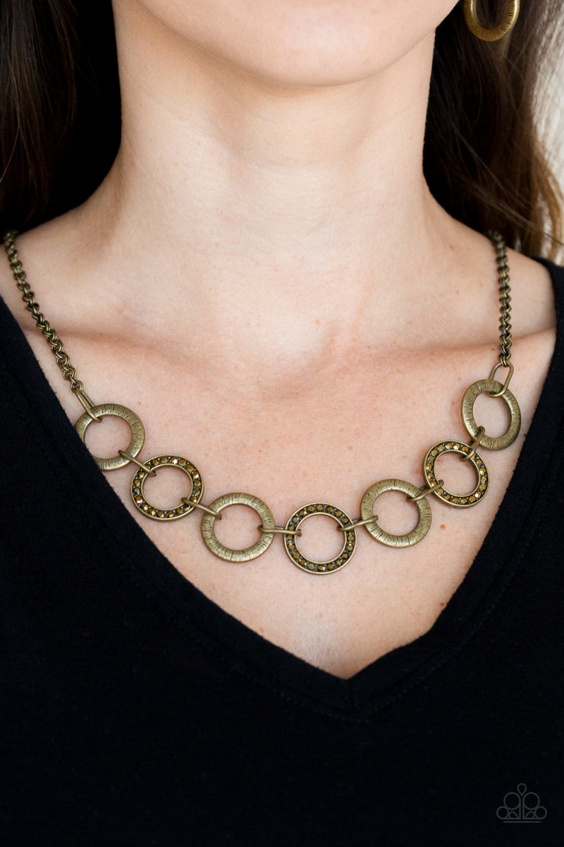 Find Joy - Brass Necklace - Paparazzi Accessories – Bedazzle Me Pretty  Mobile Fashion Boutique