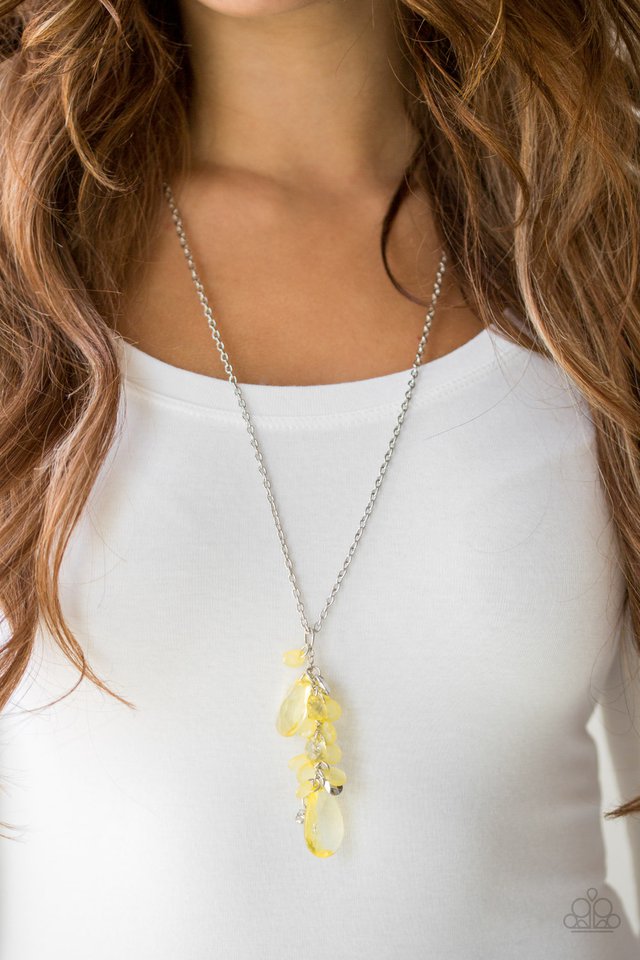 Paparazzi long store yellow necklace