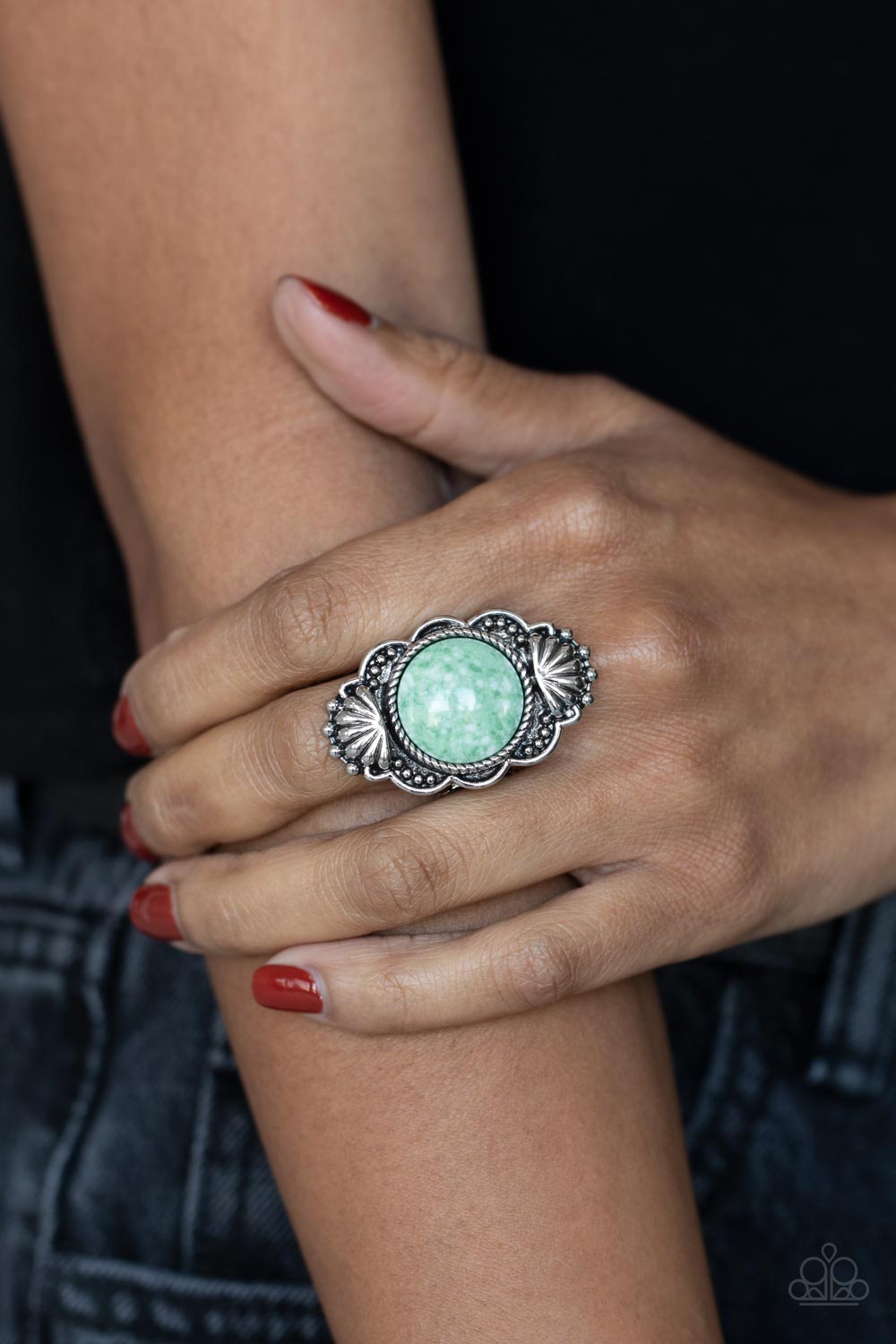 Southern Sage - Green Ring - Paparazzi Accessories