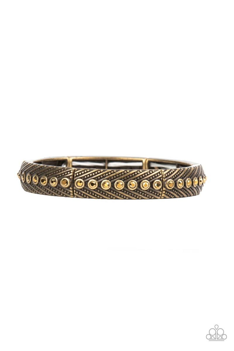 Paparazzi Bracelet ~ Chart-Topping Twinkle - Brass – Paparazzi Jewelry, Online Store