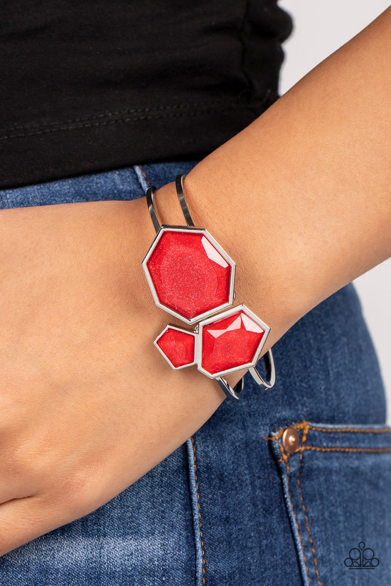 Pretty Patriotic - Red Bracelet - Paparazzi Accessories – Bedazzle Me  Pretty Mobile Fashion Boutique