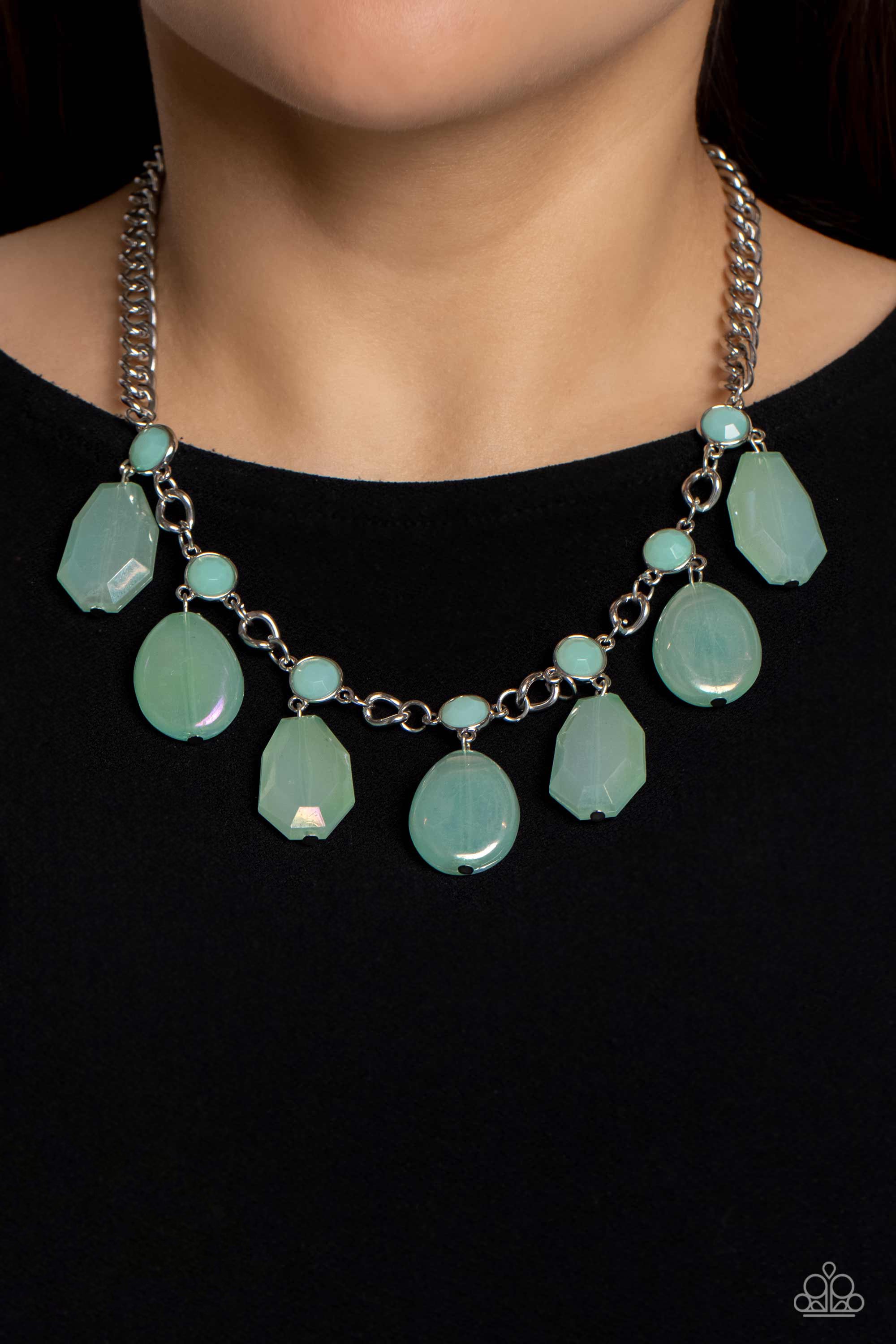 Seafoam on sale green necklace