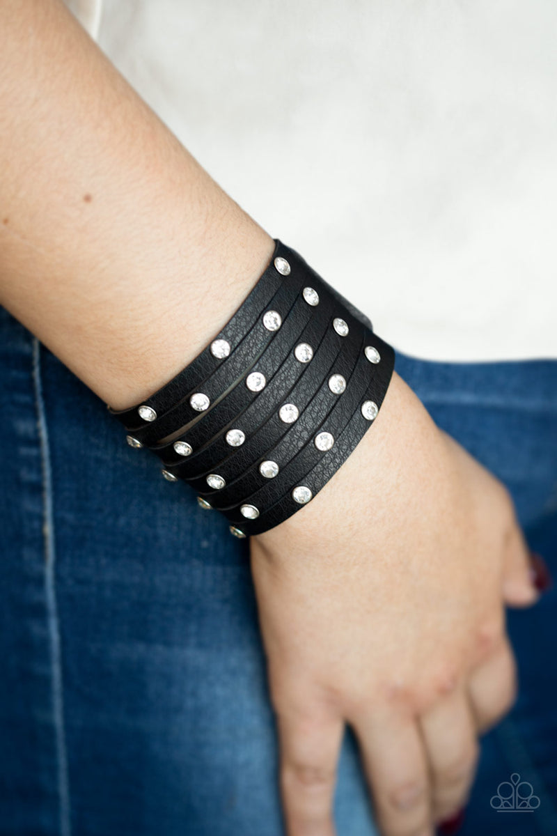 Sass squad store black bracelet paparazzi