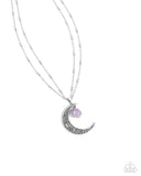 Crescent Charm - Purple Necklace - Paparazzi Accessories