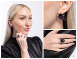 Black Widow - Purple Complete Look  - Paparazzi Accessories