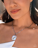 Rainbow Reputation - Blue Necklace - Paparazzi Accessories