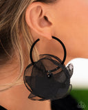 Passionate Promenade - Black Earrings - Paparazzi Accessories