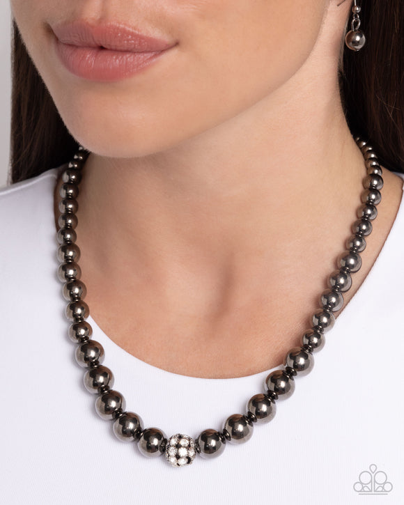 High-Stakes FAME - Black Necklace - Paparazzi Accessories