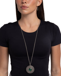 Aztec Apex - Green Necklace - Paparazzi Accessories