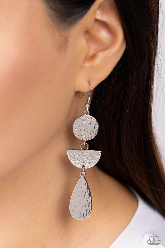 Artisanal Allure - Silver Earrings - Paparazzi Accessories