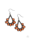 mesa-trek-orange-earrings-paparazzi-accessories