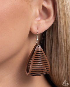 In and OUTBACK - Brown Earrings - Paparazzi Accessories