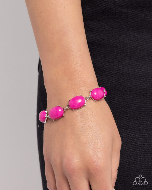 Confidently Colorful - Pink Bracelet - Paparazzi Accessories