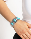 Sandstone Serenade - Blue Bracelet - Paparazzi Accessories