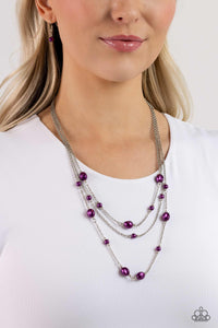 Pearlicious Pop - Purple Necklace - Paparazzi Accessories