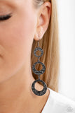 High Society Stunner - Black Earrings - Paparazzi Accessories