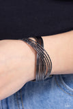 Industrialized Shimmer - Black Bracelet - Paparazzi Accessories