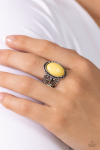 Earthen-WEAR - Yellow Ring - Paparazzi Accessories