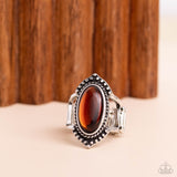 Coquettishly Casablanca - Brown Ring - Paparazzi Accessories