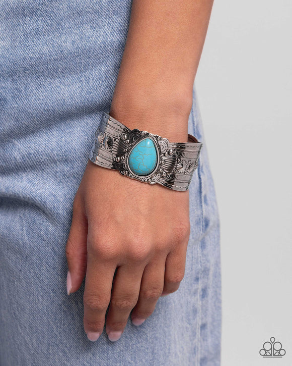 Canyon Cantina - Blue Bracelet - Paparazzi Accessories