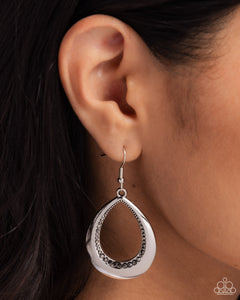 Inner Iridescence - Silver Earrings - Paparazzi Accessories