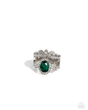 parisian-pinnacle-green-ring-paparazzi-accessories