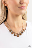 Rustic Recognition - Brown Necklace - Paparazzi Accessories