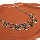 Rustic Recognition - Brown Necklace - Paparazzi Accessories