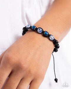 WOOD You Mind? - Blue Bracelet - Paparazzi Accessories