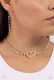 Rows of Romance - Gold Necklace - Paparazzi Accessories