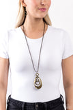 Industrial Impulse - Brass Necklace - Paparazzi Accessories