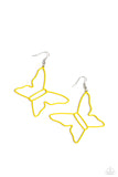 soaring-silhouettes-yellow-earrings-paparazzi-accessories