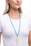 Tranquil Unity - Blue Lanyard - Paparazzi Accessories