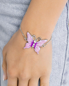 Aerial Adornment - Purple Bracelet - Paparazzi Accessories