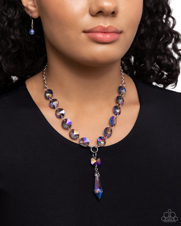 Celestial Class - Blue Necklace - Paparazzi Accessories