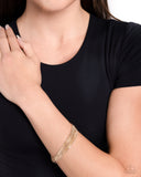 By a Show of STRANDS - Gold Bracelet - Paparazzi Accessories