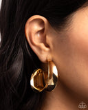 Curly Cadence - Gold Earrings - Paparazzi Accessories