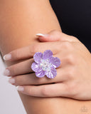 Petal Pact - Purple Ring - Paparazzi Accessories