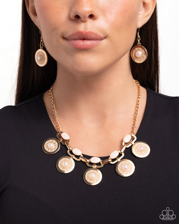 Alluring Ambience - Gold Necklace - Paparazzi Accessories