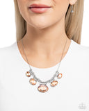 Socialite Status - Orange Necklace - Paparazzi Accessories