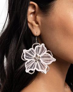 Refined Recognition - White Earrings - Paparazzi Accessories