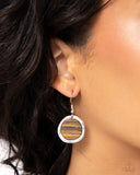 Pendant Paradox - Brown Earrings - Paparazzi Accessories