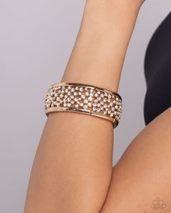 Subtly Scattered - Gold Bracelet - Paparazzi Accessories