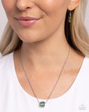 Warden Wheel - Green Necklace - Paparazzi Accessories