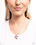 Patriotic Passion - Red Necklace - Paparazzi Accessories