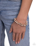 Bauble Beginning - Rose Gold Bracelet - Paparazzi Accessories