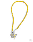 on-shimmering-wings-yellow-necklace-paparazzi-accessories