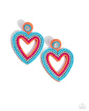 headfirst-heart-orange-post earrings-paparazzi-accessories