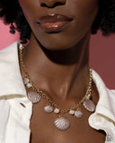 Seashell Sophistication - Brown Necklace - Paparazzi Accessories