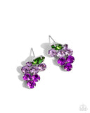 grapevine-grace-purple-post earrings-paparazzi-accessories